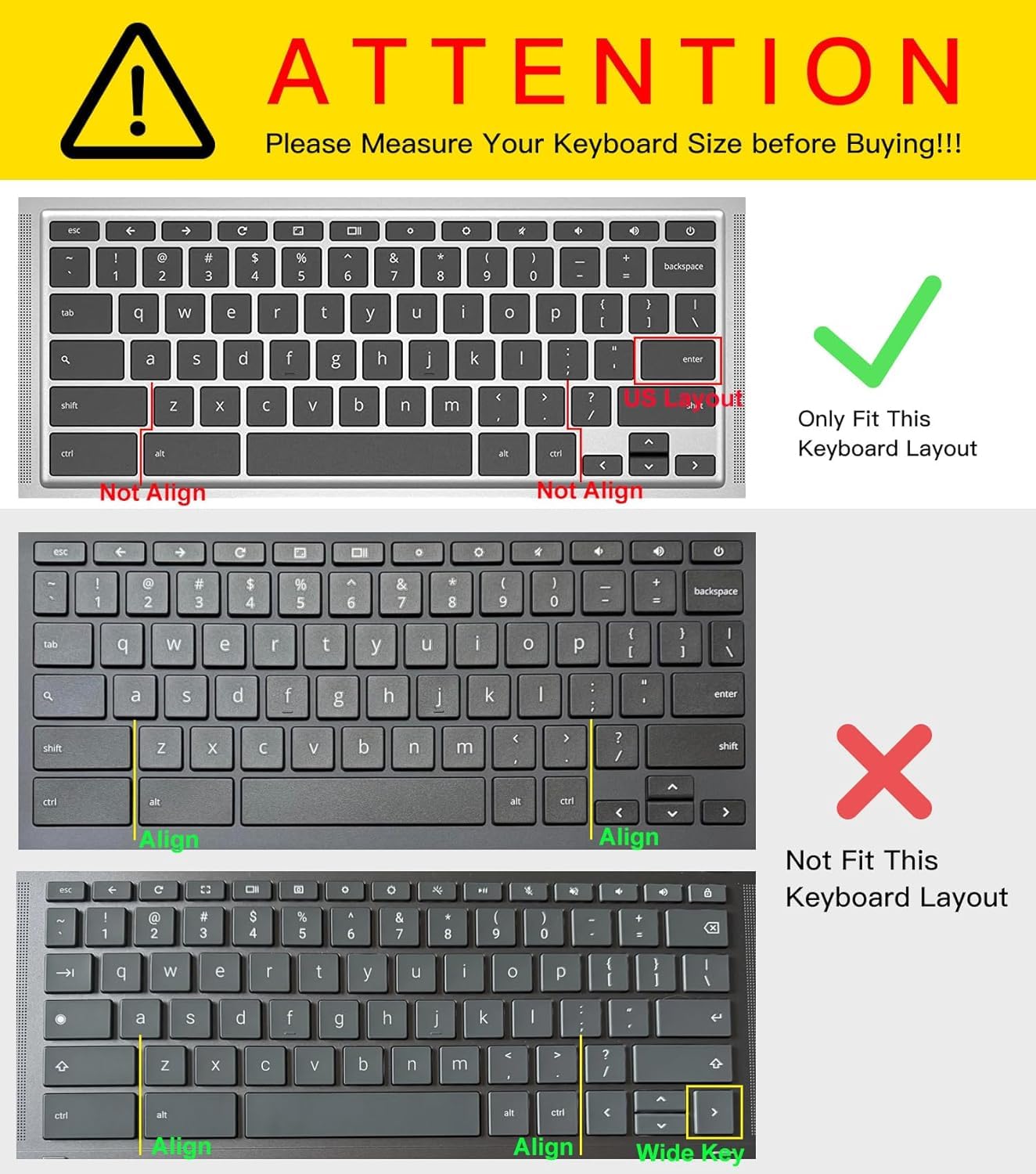 Amazon.com: 2 Pack Keyboard Cover for HP 14 2-in-1