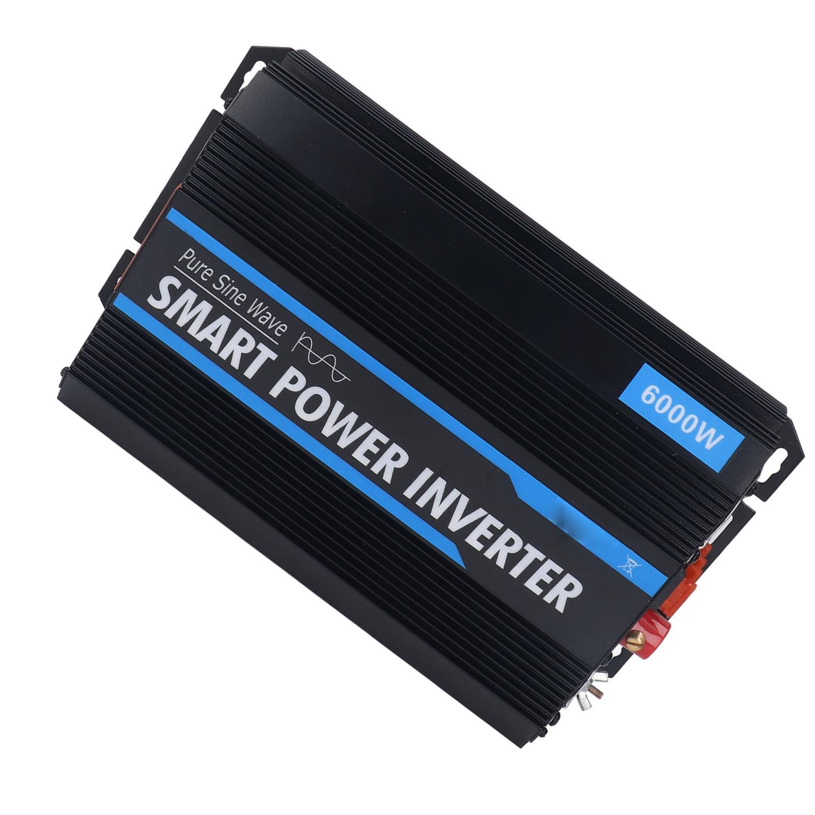ViaGasaFamido Falownik Czystej Fali Sinusoidalnej Konwerter Samochodowy ze Stopu Aluminium DC12V na AC220V 6000W z Wyświetlaczem LED USB i 2 Gniazdami AC do Użytku w Ciężarówce Kempingowej w