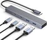USB C 3.2 Hub, ORICO 4 Ports USB 3.2 Gen 2 USB C Adapter with 100W Power Delivery, USB C, USB A, SD/TF, 10Gbps USB Hub Multiport Adapter for Laptop, MacBook Air/Pro, iMac, and More Type C Devices