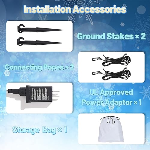 Miniatura 6 de Bonito perro inflable de Navidad de 5 pies de alto con sombrero de Navidad y calcetín para decoración de fiesta de patio al aire libre (perro