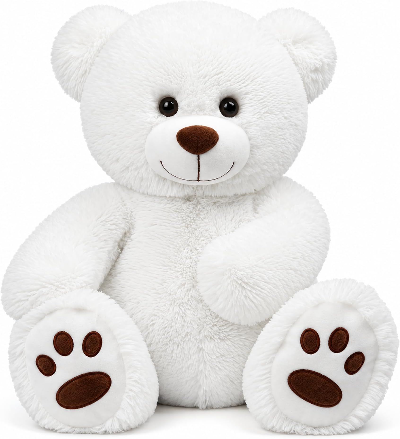 LotFancy Teddy Bear Stuffed Animals, 20 inch Soft Plush Toy, White