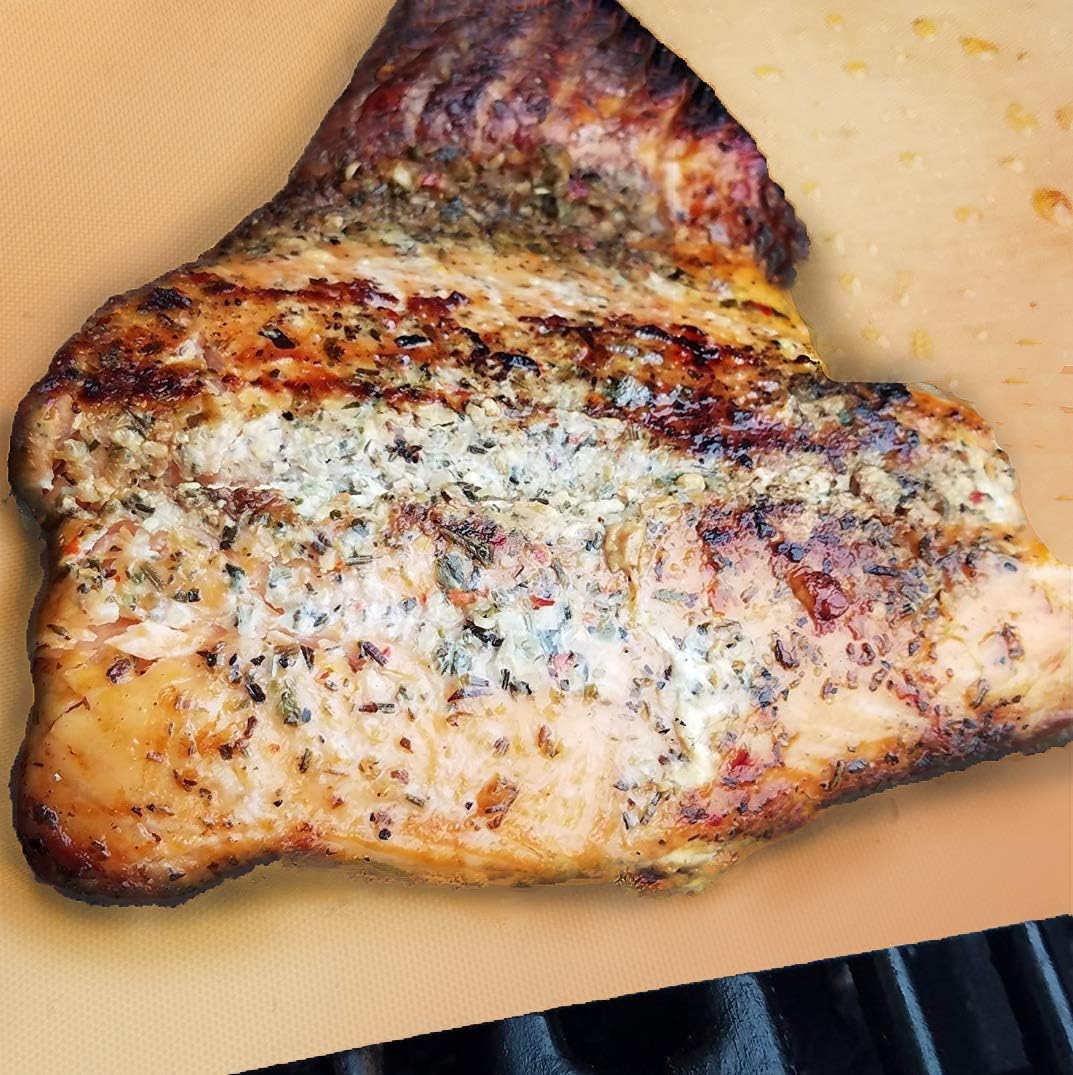 Kona Copper Grill Mats - Best Non Stick BBQ Grilling Mats for Gas Grills, Electric, Charcoal, Smokers (Set of 2) : Patio, Lawn & Garden