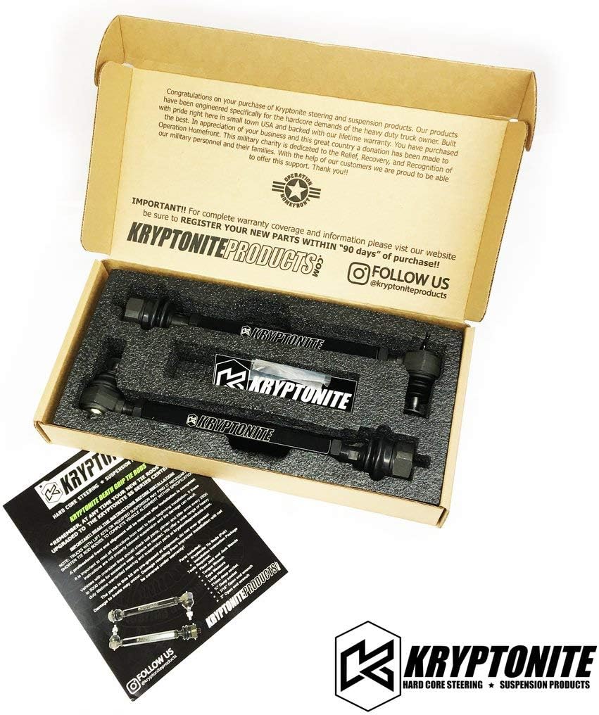 Kryptonite Death Grip Tie Rods Ends KRTR11 Compatible with 2011-2019 Chevy/GMC 2500HD 3500HD 6.6L Duramax Diesel
