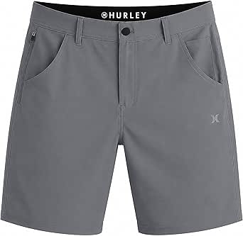 Hurley Men's Phantom 4-Way Stretch Walk Shorts, 9" Inseam, Quick Dry, Button Closure