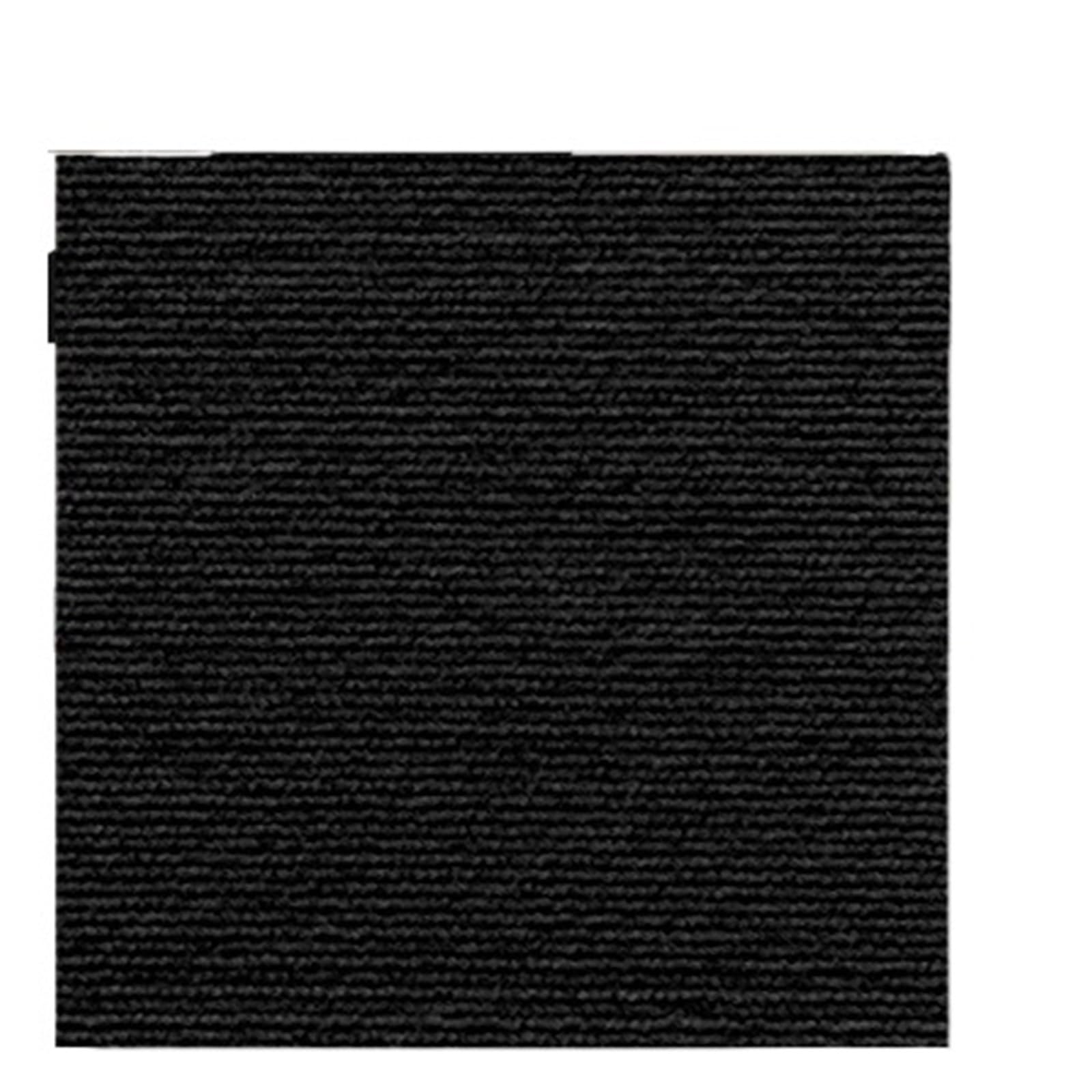 Carpet Tiles Peel and Stick, Self Adhesive Carpet Tiles Multicolor 30x30cm 5 to 30 Pcs(Black,30X30cm-10pcs)
