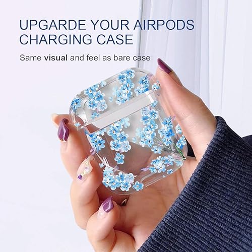 Miniatura 2 de Maxjoy Funda para AirPods, funda transparente para AirPods, bonita funda suave y transparente para AirPod de 2ª generación para mujeres, con clip