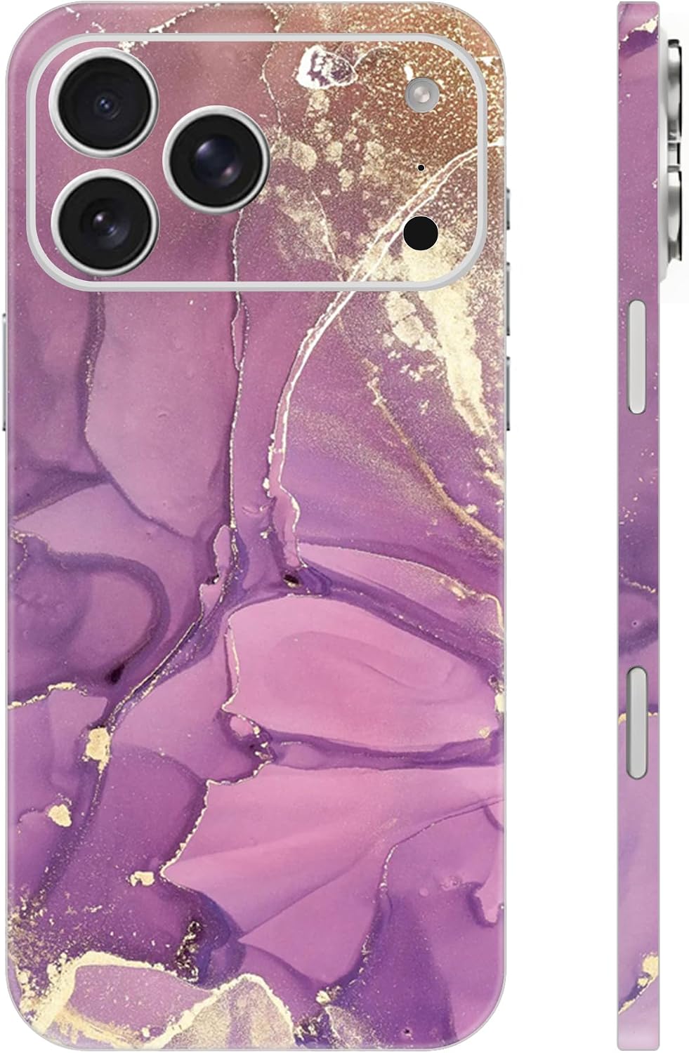 Skin Wrap Compatible with 13/14/15/16/17 Pro Max (Purple, 17 Pro Max)
