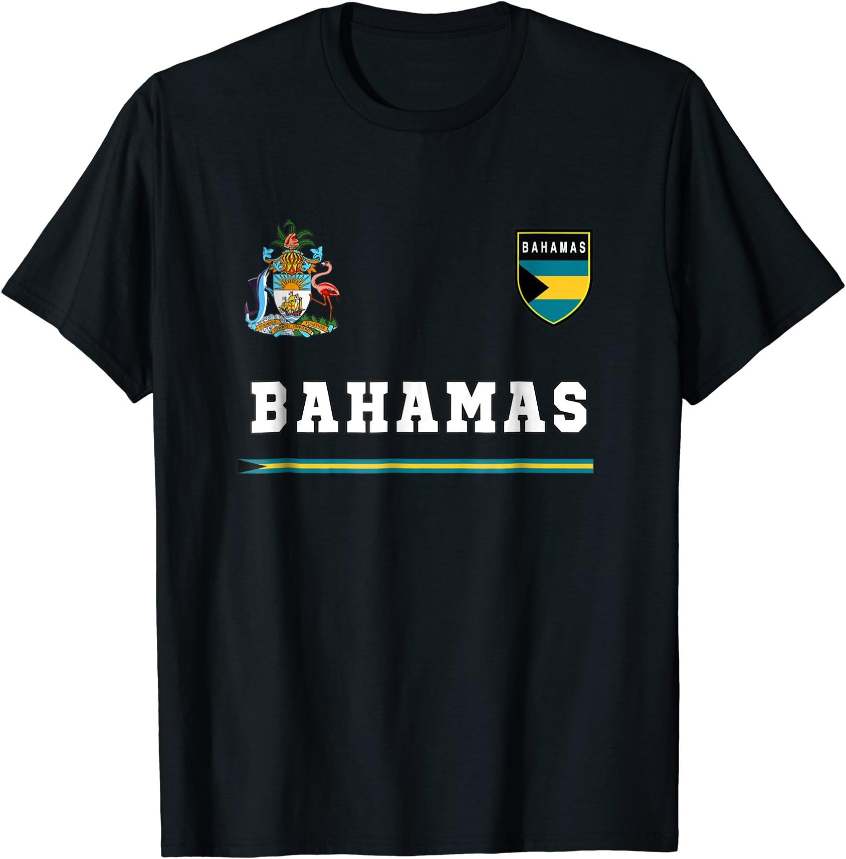 Bahamas Sport/Soccer Jersey Tee Flag Football T-Shirt