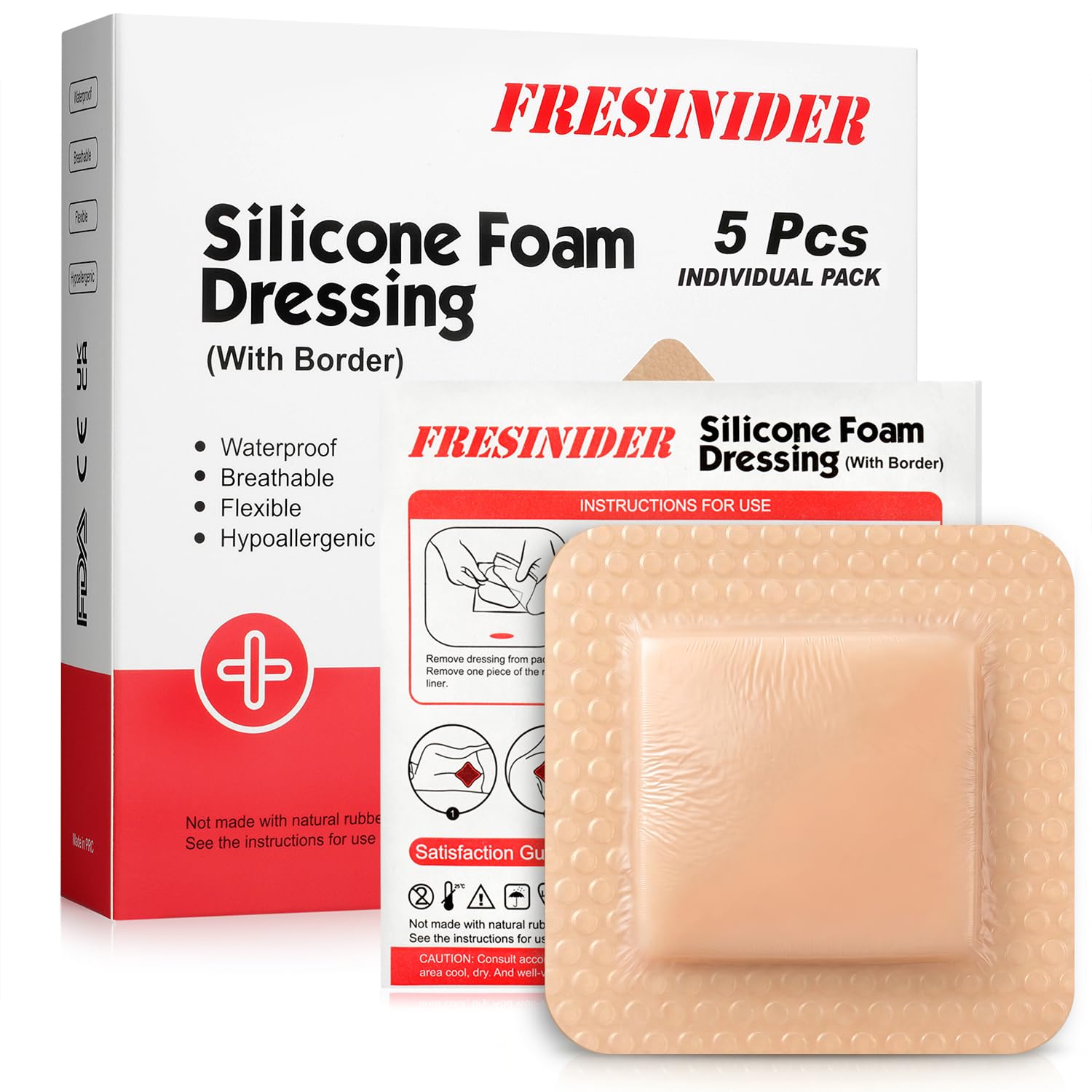 Silicone Wound Dressings - Waterproof & Adhesive -11