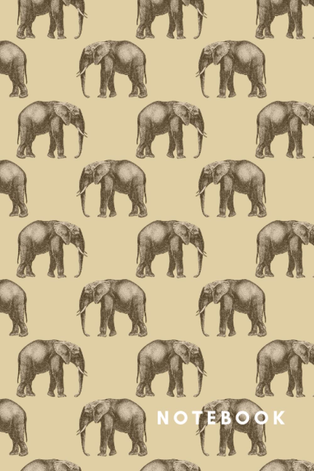 Elephant Notebook: Journal Notebook 6x9 Lined, 120 Pages