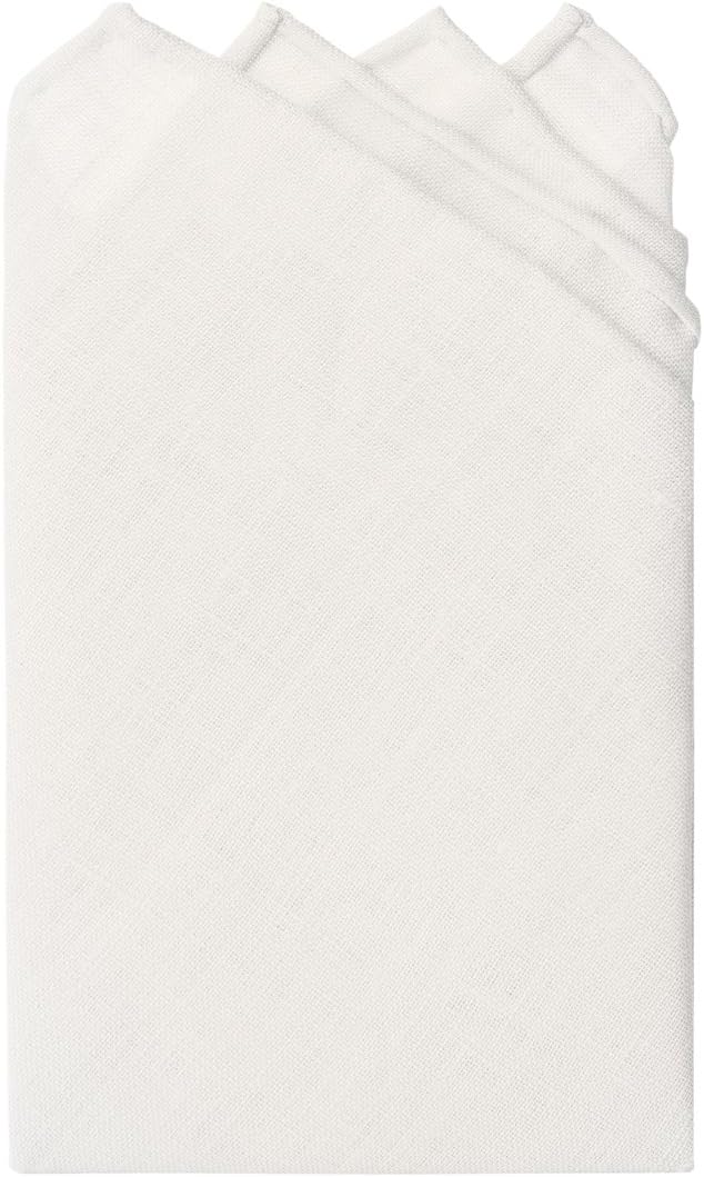 Jacob Alexander Linen Handrolled 15" x 15" Pocket Square Hanky