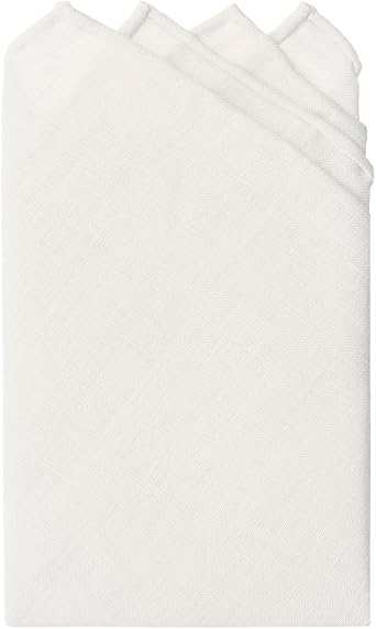 Jacob Alexander Linen Handrolled 15" x 15" Pocket Square Hanky
