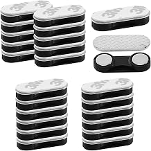 Joycabin Pack of 24 Magnetic Fly Screen Clips for Insect Screen | Self-adhesive magnetic curtain closure clips, DIY magnetic fly screen window, no drilling for kitchen, living room, balcony