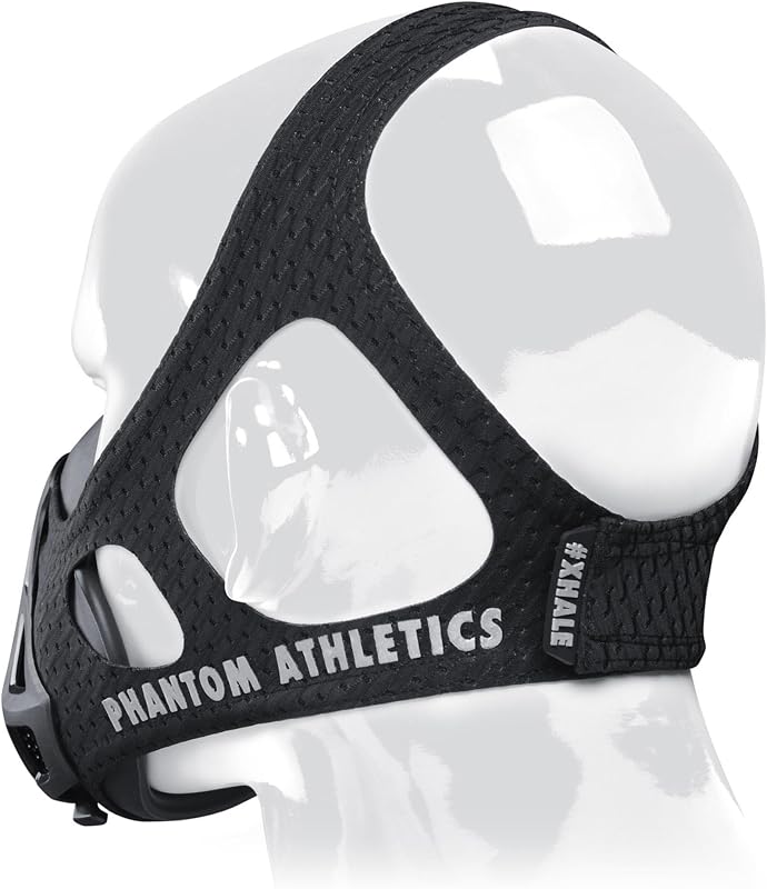 Phantom Athletics Edzőmaszk - Állítható Légzésellenállás Sportolóknak, S Méret, Karbon Szín, Futáshoz, Kerékpározáshoz