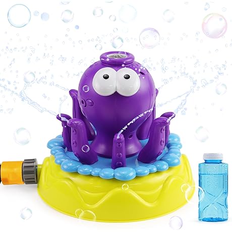 Octopus Bubble Machine: Water Spray for Kids' Summer Adventures