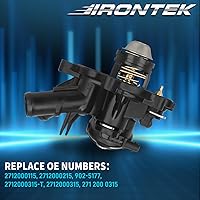 Vista 6 de IRONTEK 2712000115 Conjunto de carcasa de termostato para 2012 2013 2014 2015 para Mercedes-Benz C250, 2012 2013 2014 2015 para Mercedes-Benz