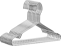 Vista 10 de Fayleeko Perchas de alambre para abrigos, paquete de 40 perchas de acero inoxidable resistentes y ultrafinas para ahorrar espacio de 16.5 pulgadas