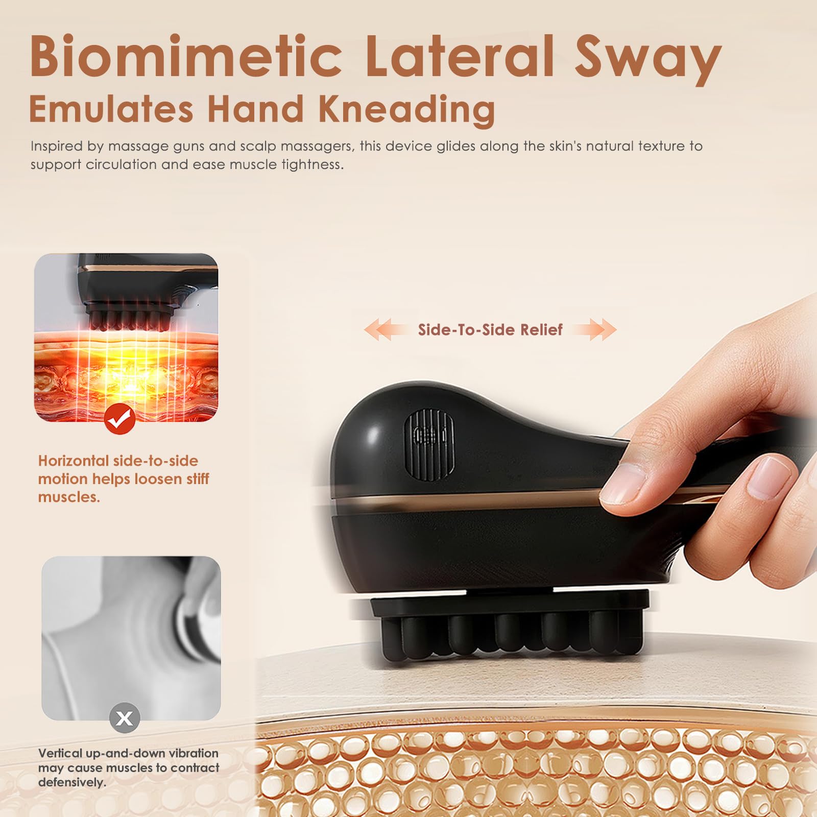 Electric Scalp Massager for Full-Body Relaxation with 5 Speeds