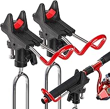 Nicunom 2 Pack Fishing Rod Holders - 360 Degree Adjustable Fishing Pole Rack Stand for Bank, Beach, Ground - Gifts for Men