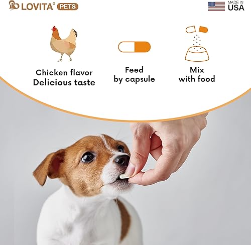 Miniatura 5 de LOVITA Cuidado de ojos para mascotas  Apoya la claridad visual y la salud ocular para perros y gatos  60 cápsulas con sabor a pollo