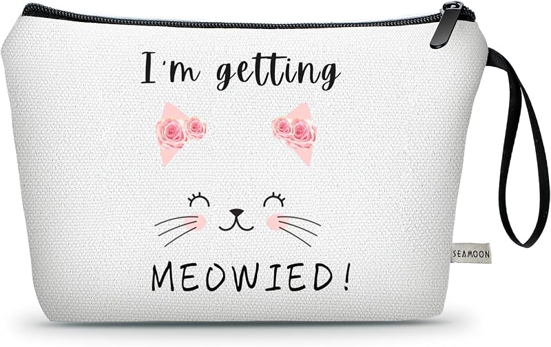 Necessaire de maquiagem SEAMOON Bride to Be com zíper, modelo ZTB, 1 unidade