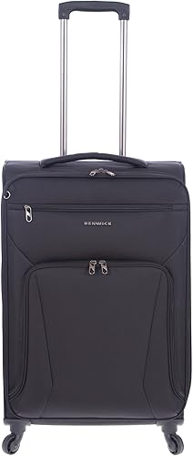 Miniatura 3 de Renwick Equipaje ligero con ruedas multidireccional de 4 ruedas, 3 piezas, color negro.