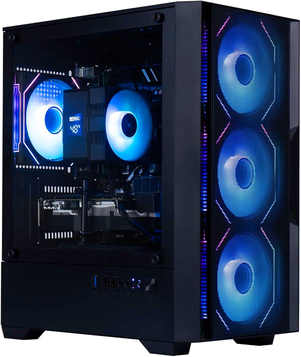 OKAMUS Gaming PC, i7 CPU, RX 590 8GB Graphics, 1TB NVMe SSD, 32GB DDR4 ECC RAM, RGB Fans, 550W PSU (i7+RX 590+1T +32G) : Electronics