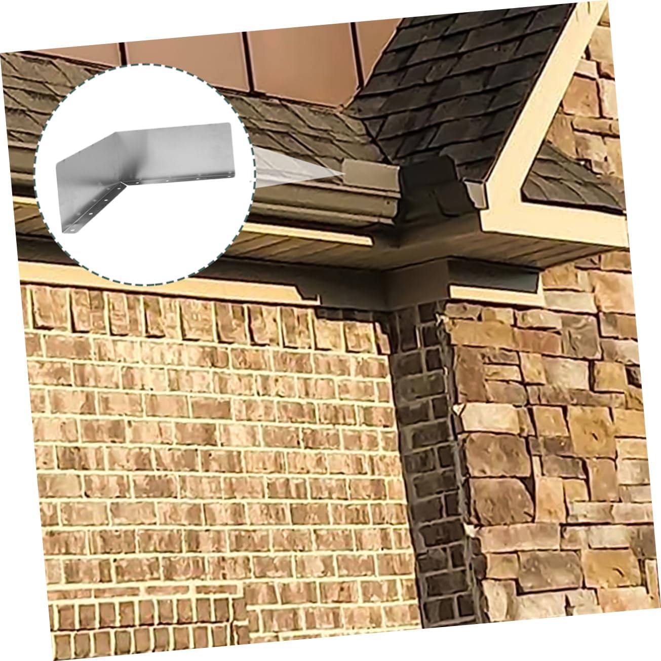 TOYANDONA 1Set Rain Gutter Splash Guards Roofing Diverters for Water Drainage Prevent Overflow and Exteriors Easy Installation Gutter Guard
