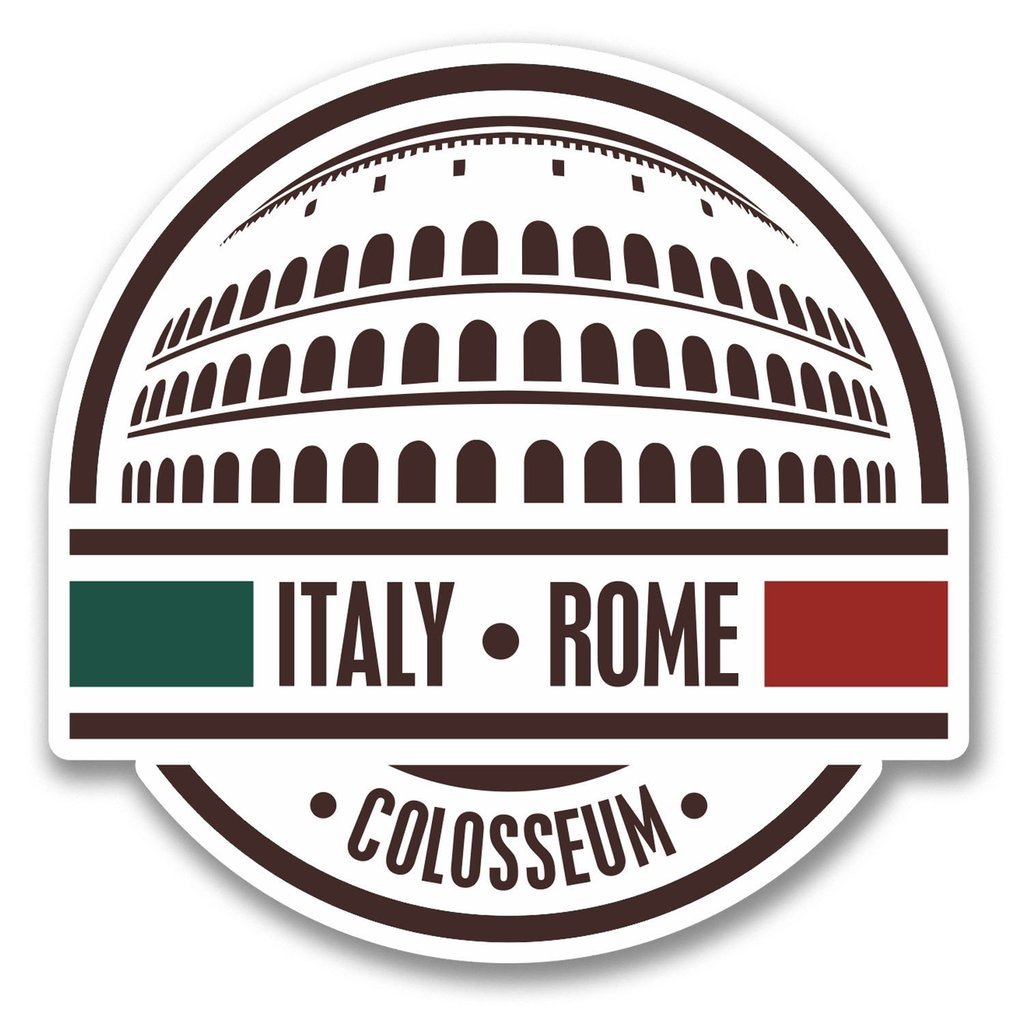 2 x 10 cm Roma Italia vinile Sticker – Città Viaggio Laptop Bagagli # 17033 (10 cm