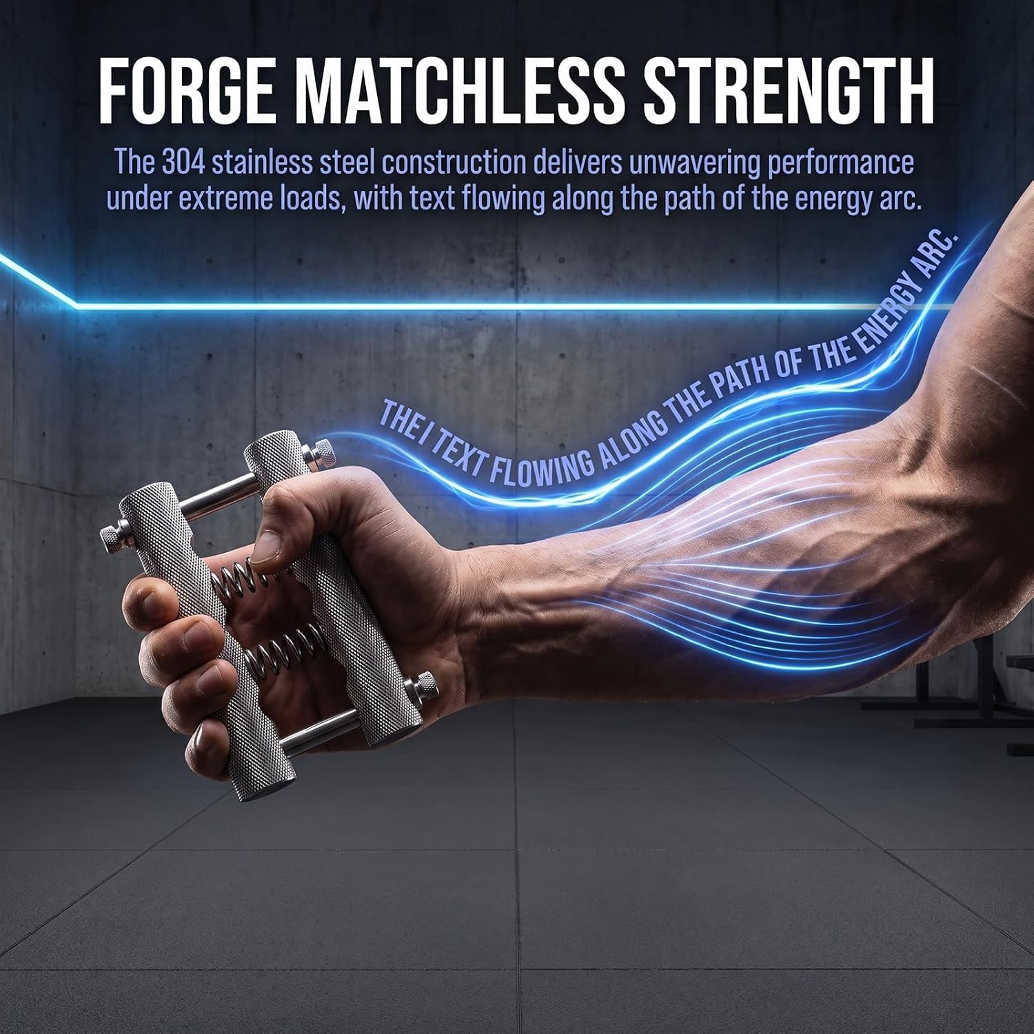 Fortalecedor de mano con resorte de acero inoxidable, resistente, con 5 resortes intercambiables, 5 niveles de agarre, para entrenamiento de dedos y antebrazos.