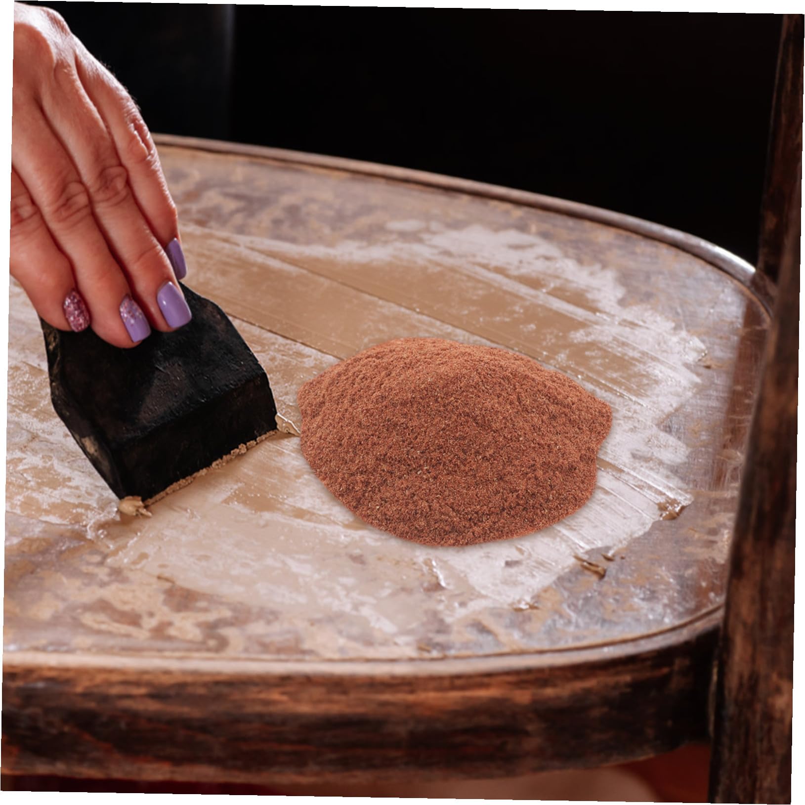 Anneome Mastic à Bois pour Réparation de Meubles en Séquoia 500 G – Poudre de Remplissage pour Trous et Fissures – Matériau Professionnel pour Restauration et Entretien du Bois Massif