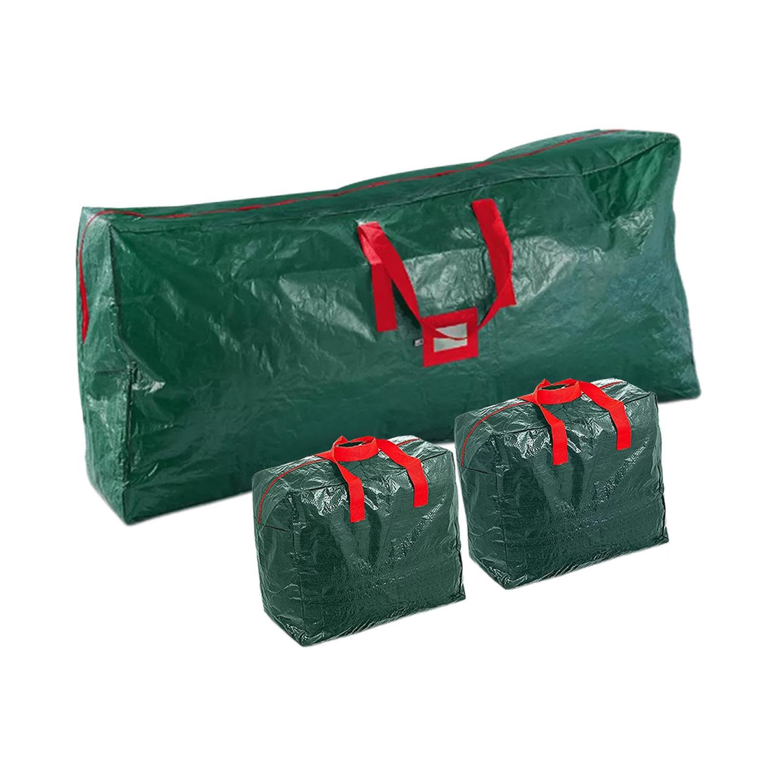 3 pezzi/set contenitore per albero di Natale artificiale, borsa portaoggetti, resistente, con maniglie per il trasporto, impermeabile
