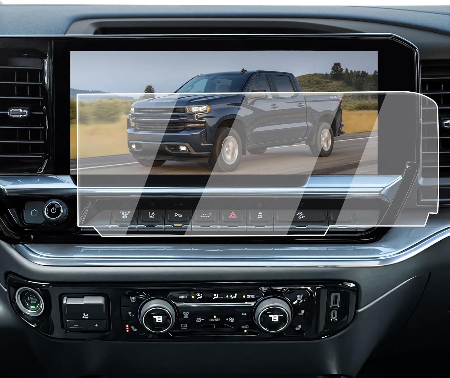 Amazon.com: Screen Protector For 2022-2026 Chevy Silverado 1500 & GMC ...