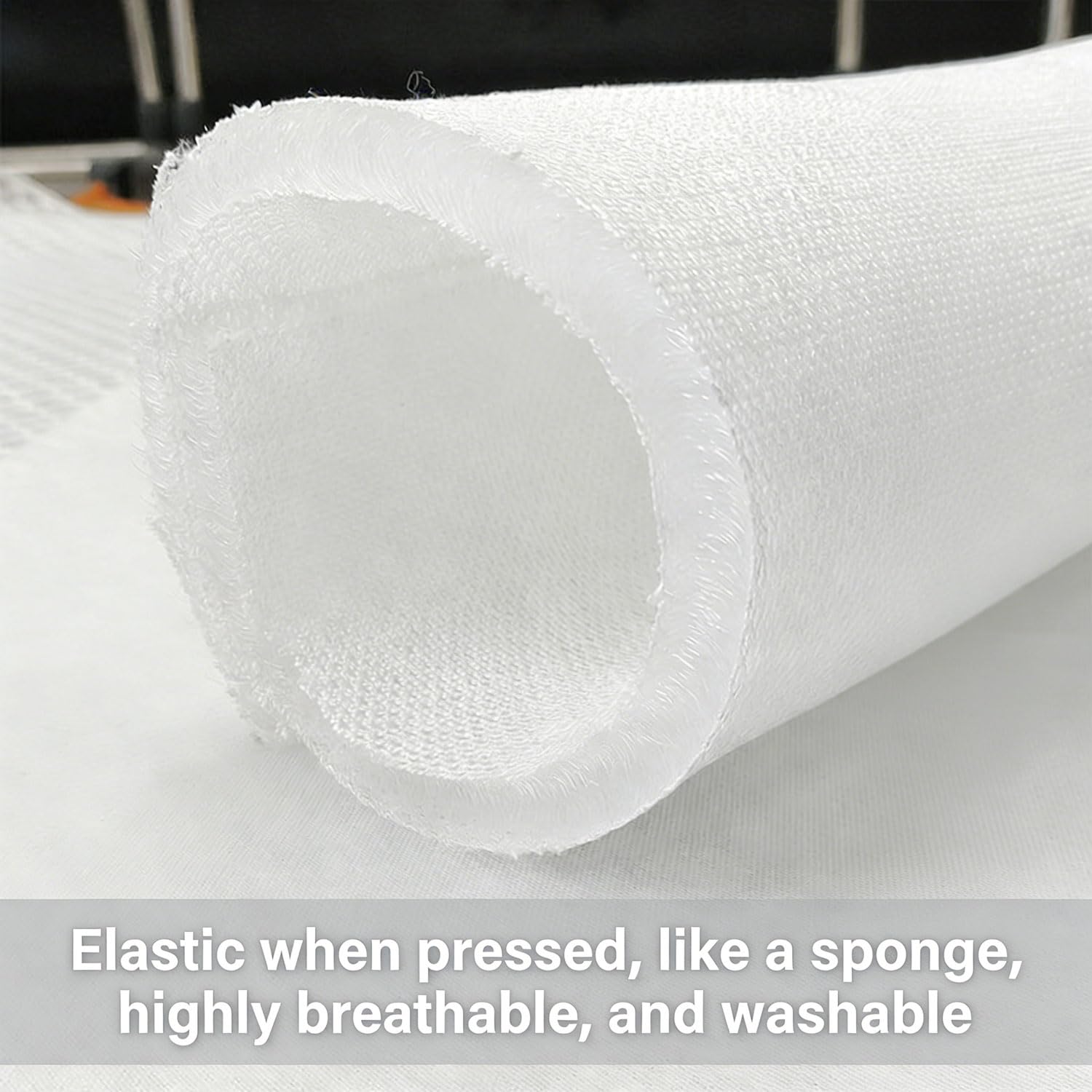 Atmungsaktives 3D Abstandsgewirke 10mm dreilagige Sandwichkonstruktion Geeignet für Bastelarbeiten, Matratzenunterlage Wohnmobilmatratzen, Autositzkissen, Innene(Size:2.1*0.5m,Color:Thickness 10mm)