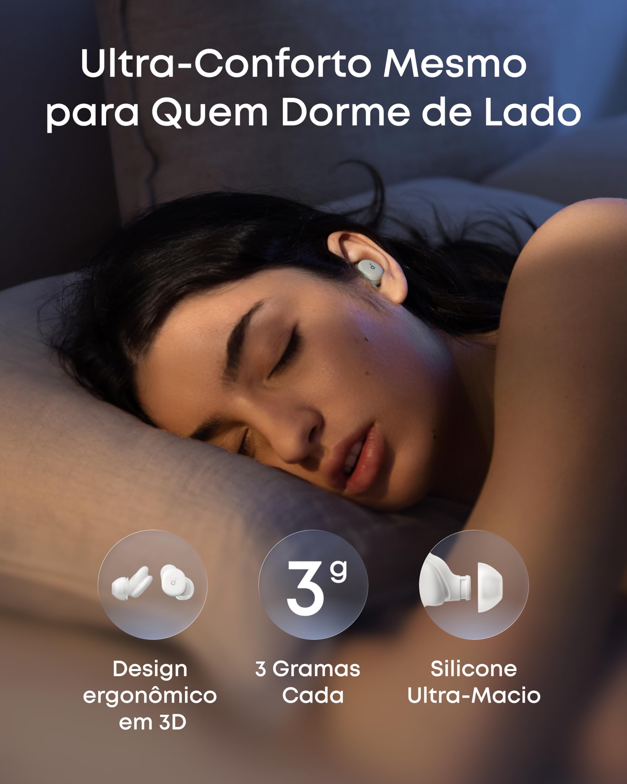soundcore Sleep A30 da Anker Fone de Ouvido Bluetooth Inteligentes