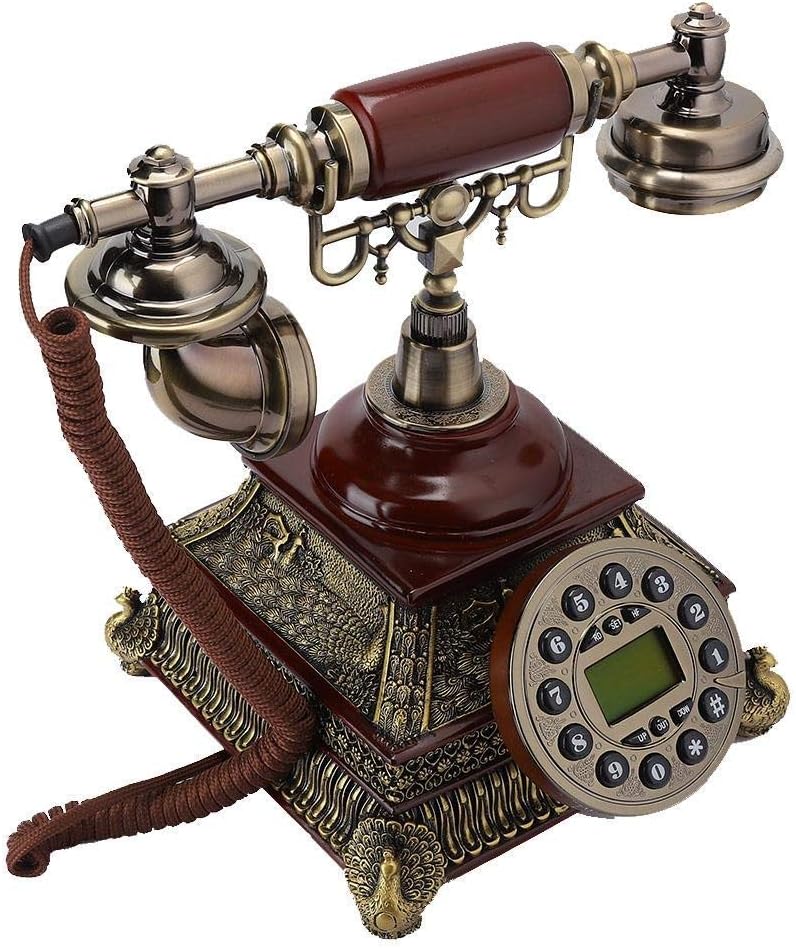 レトロな固定電話 スクリーンディスプレイ付きヴィンテージ