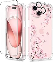 Vista 183 de GVIEWIN - Funda para iPhone 11 con protector de pantalla + protector de lente de cámara, cubierta protectora transparente suave de poliuretano