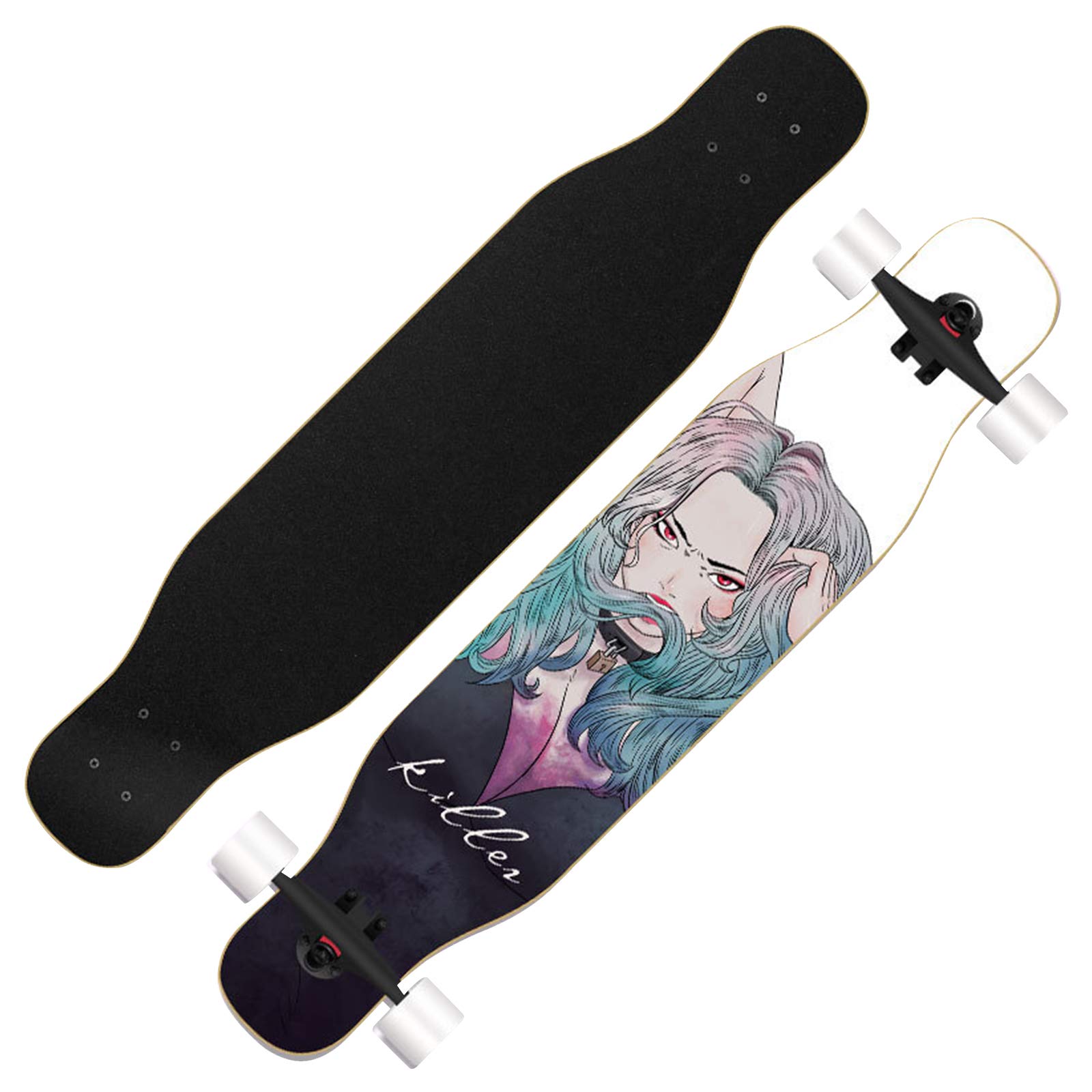 Planche à skateboard complète 42 pouces en érable pour débutants et ados