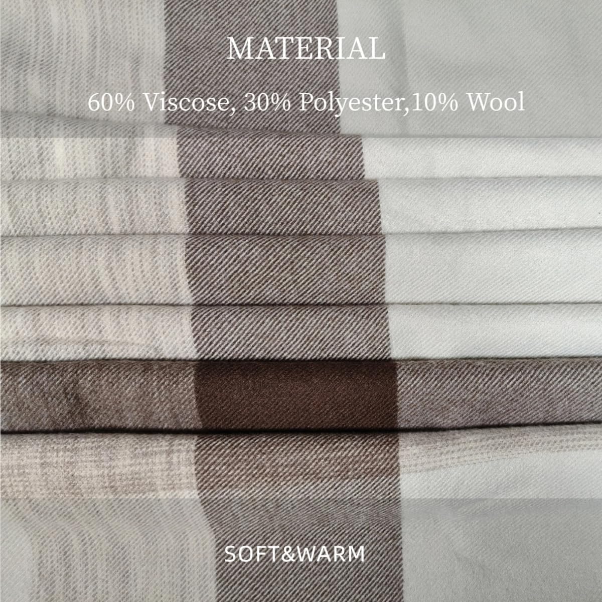 Women's Shawl Wraps Open Front Poncho Cape Tassel Oversized Sweater Winter Scarf Casual Cardigan Shawls - Image 4