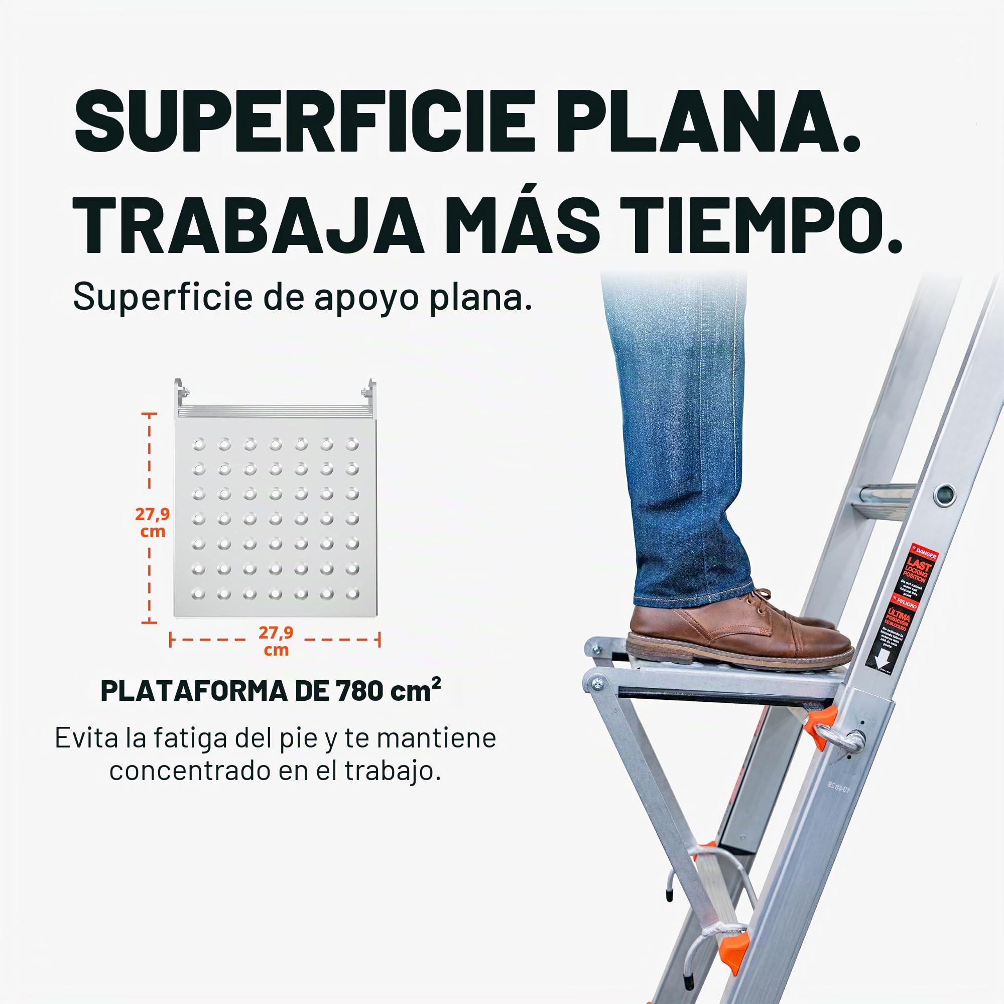 Little Giant Ladders 10104 EMW1269521 - Escalera de escalera, color gris