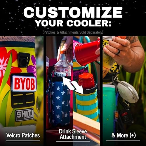 Miniatura 8 de SHITI Hieleras Enfriador para Camping, Viajes, Playa, Lonchera Suave para Alimentos, Bebidas y Hielo, Portátil, Impermeable, Bolsa Aislada de 24