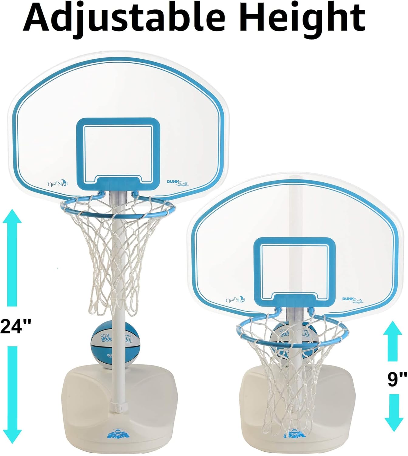 Clear Shot Poolside Basketball and Volleyball Combo Set