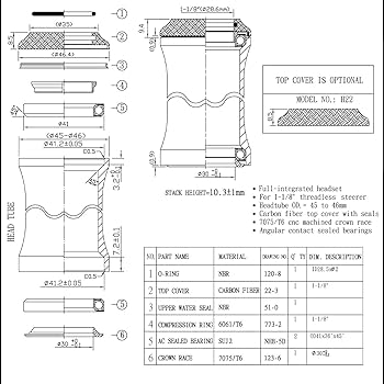 Amazon.com : NECO Carbon Full Integrated 1-1/8