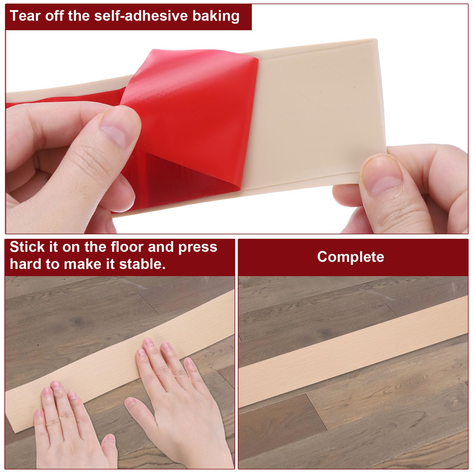 Sourcing Map Bande De Transition Autocollante De 1,9 M En