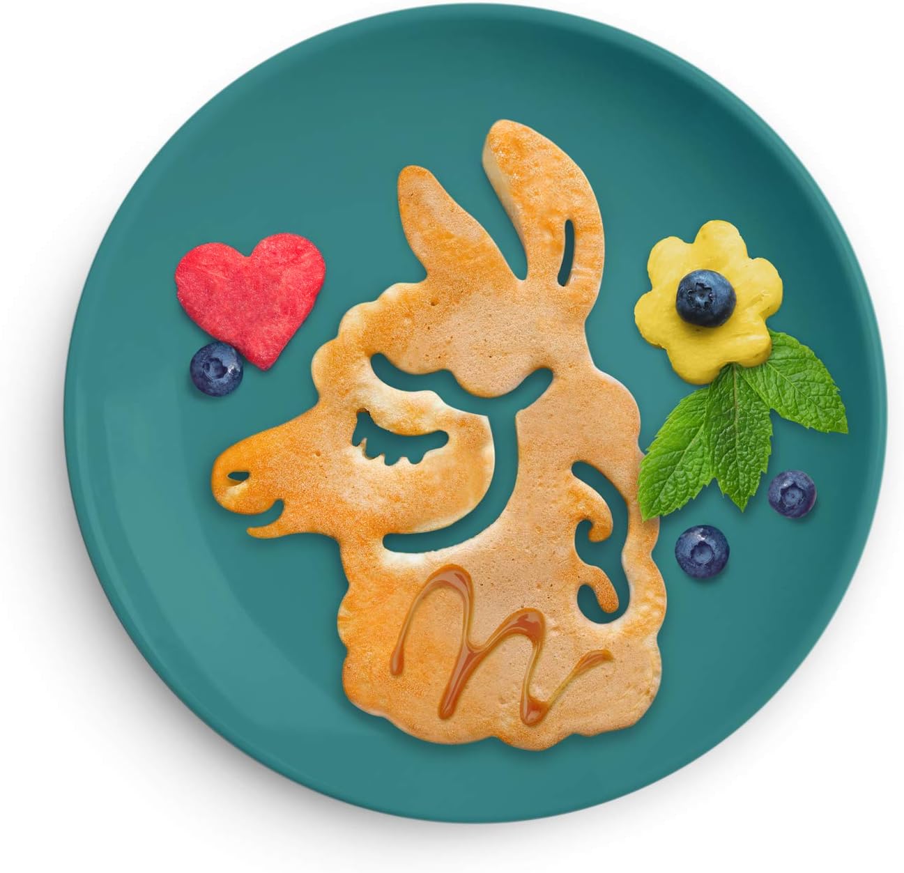 Genuine Fred Crack A Smile Breakfast Mold, Microwave and Dishwasher Safe, LLAMA
