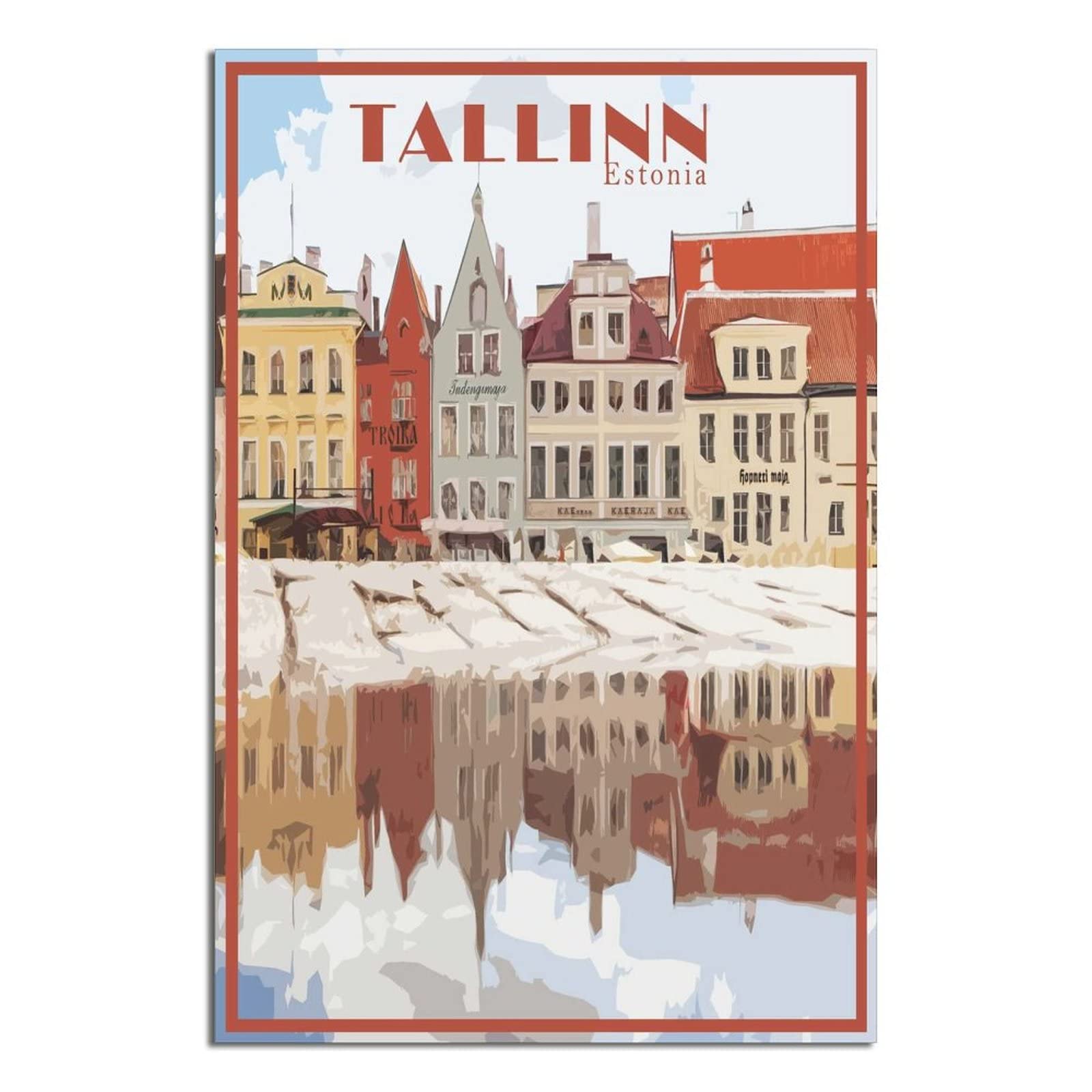 2000 Piece Jigsaws，Tallinn Estonia Puzzle 2000 parts paper puzzle adult children learning toys family decompression game 100x70cm
