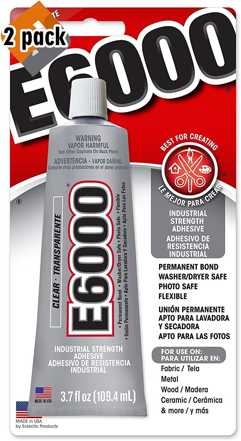 E6000 230010 Craft Adhesive, 3.7 Fluid Ounces - 2 Pack