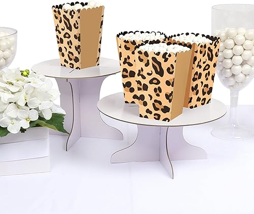 Miniatura 3 de Big Dot of Happiness Cajas de palomitas de maíz con estampado de leopardo - Juego de 12 unidades