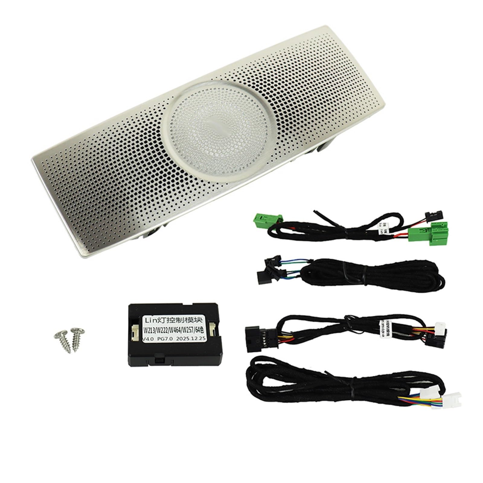 Luz De Techo Luz LED Ambiental Estuche Gafas Altavoz 64 Colores Lámpara Lectura Audio Sonido Para Mercedes Para Benz Para Clase E W213(W213 Beige)