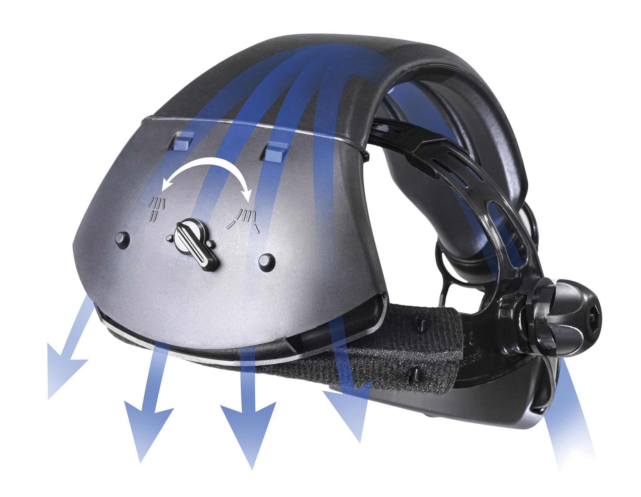 GYS, Masque de Soudage Respiratoire LCD GYSMATIC 3/9-13 G AIR True Color XL, Champ de Vision 100x60mm, Assombrissement Auto 0,04ms, Classe Optique 1/1/1/1, Filtre TH2 pour MMA, TIG, MIG/MAG & Meulage